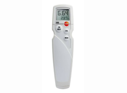 pH酸碱度/温度测量仪 适用于半固体 testo 205 Testo/德图