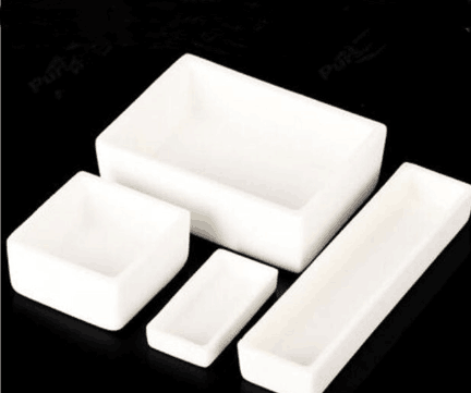 矩形刚玉舟 60ml 长×宽×高：75×75×15mm|长×宽×高：75×75×15mm