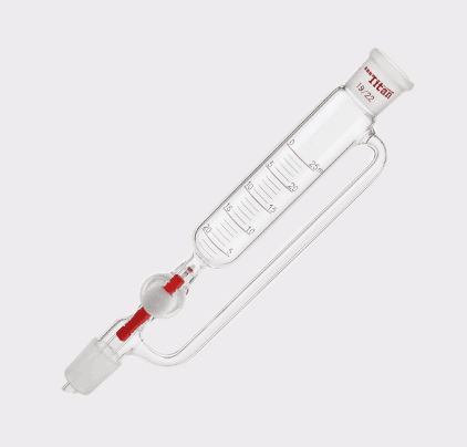 精细可调式带刻度恒压滴液漏斗 磨口：19/22，节门孔径：2mm，25ml 特优级|25ml