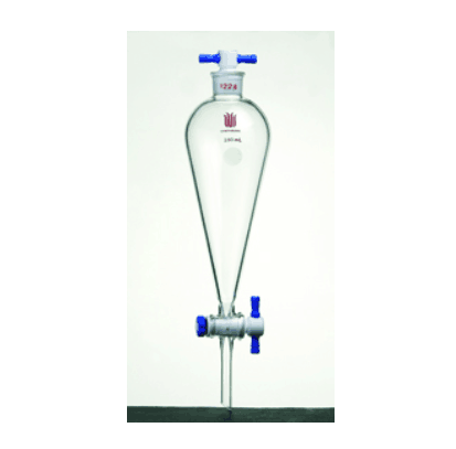 具四氟塞分液漏斗 上磨口：14/20，四氟节门：2 mm，100ml