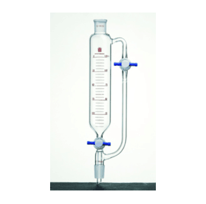 带刻度恒压滴液漏斗 双四氟节门，24/40，60ml|60ml