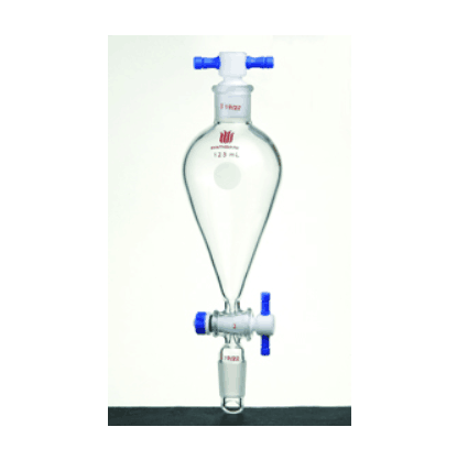 具下磨口四氟塞分液漏斗 上下磨口：19/22，四氟节门：2mm，10ml|10ml