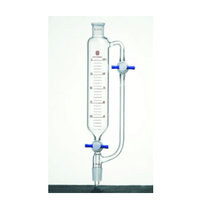 带刻度恒压滴液漏斗 双四氟节门，24/40，125ml|125ml